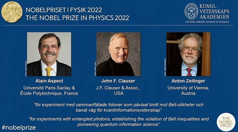 ノーベル物理学賞,2022